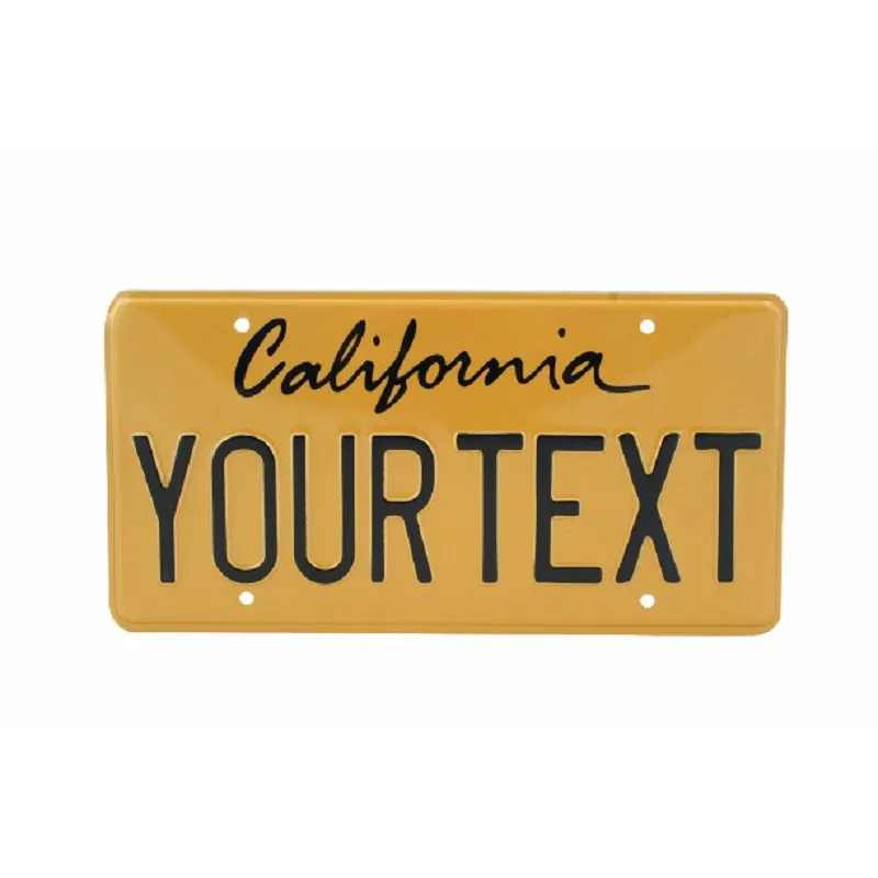 Retro reliéfna poznávacia značka