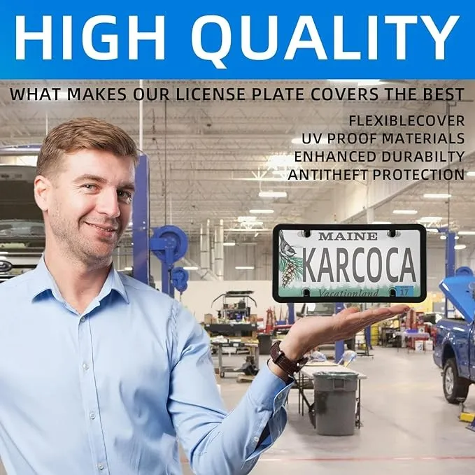 Clear UnbreakableLicense Plate Frame Covers